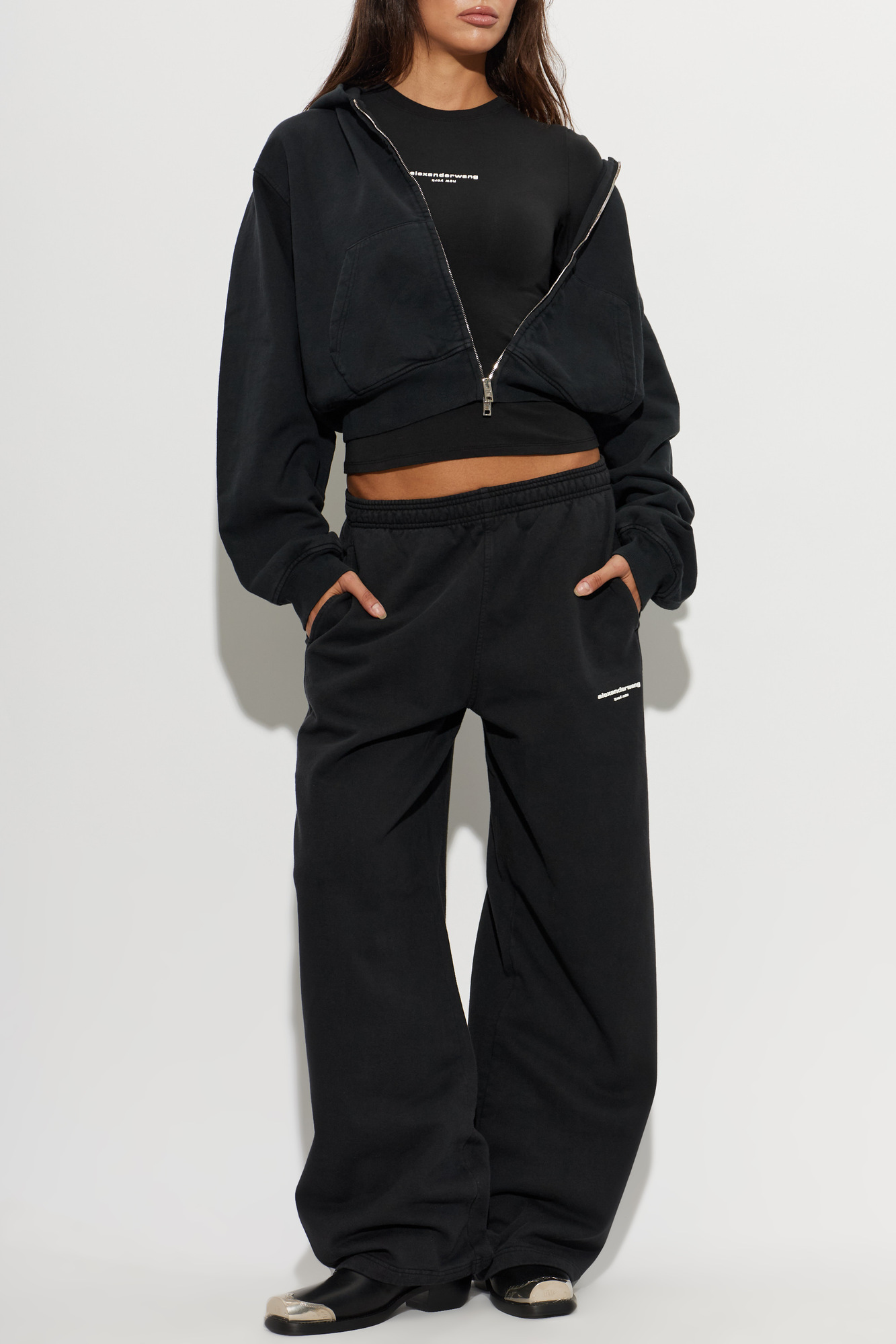 Black Top with embossed logo Alexander Wang - Vitkac AS